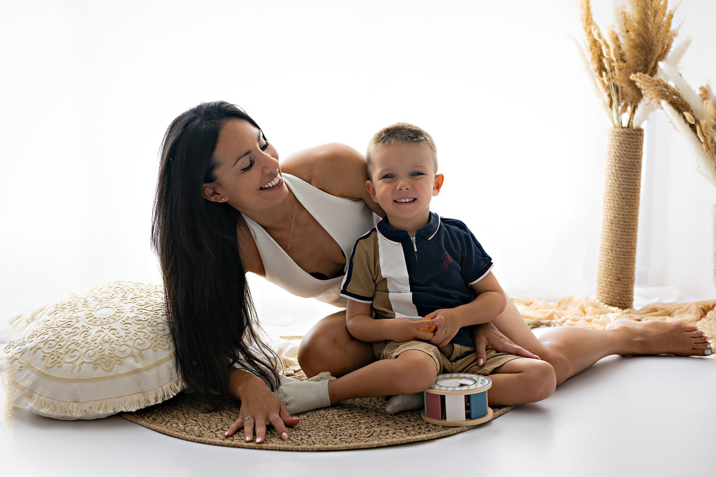 Фотосесия на майка и син